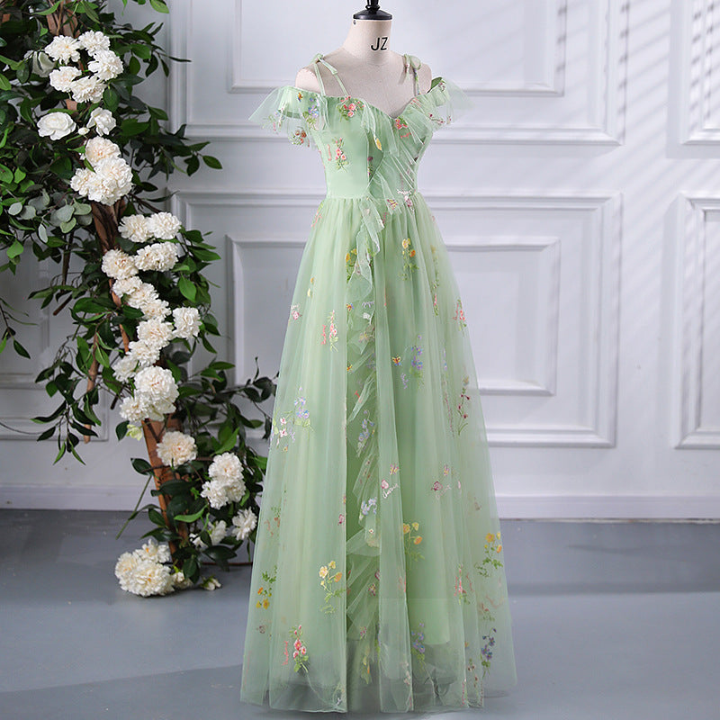 Fairly Off The Shoulder Tulle Bridesmaid Dresses