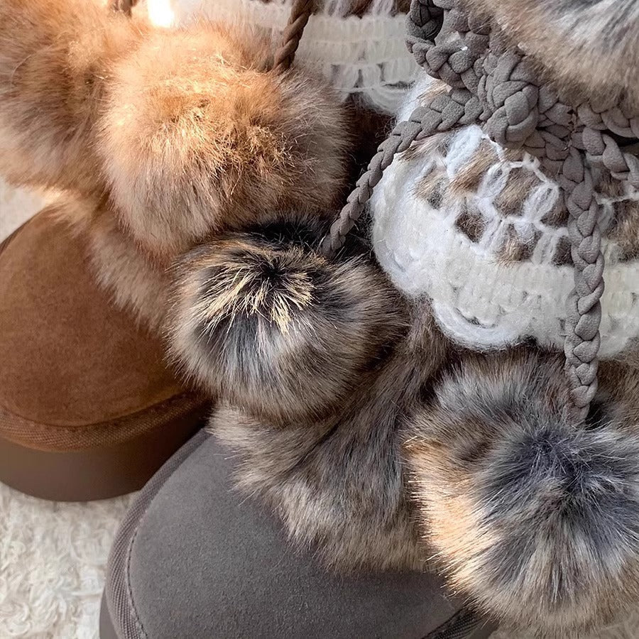 Women's Winter Fuzzy Snow Boots