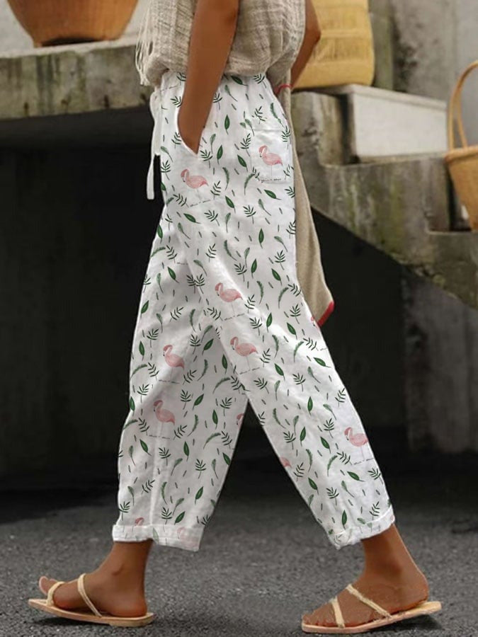 Casual Women Drawstring Elastic Waist Pants
