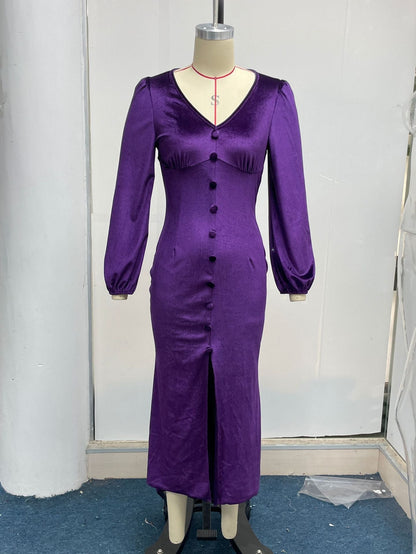 Elegant Fall Long Dresses for Women-Dresses-Free Shipping at meselling99
