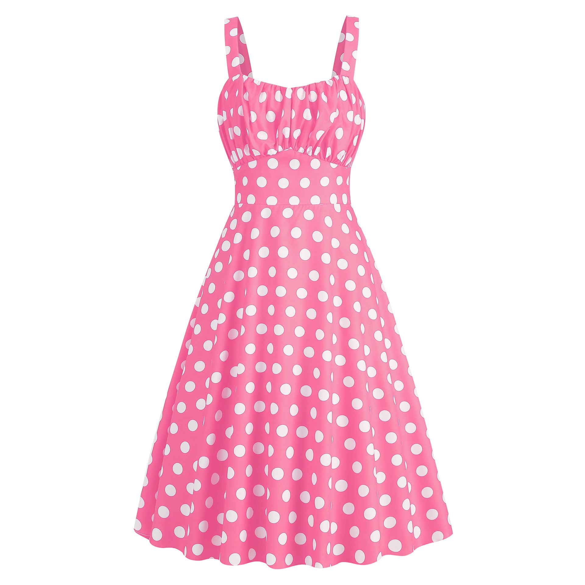 Summer Floral Sundress for Women - Slim Fit Strappy Dress with Cute Print