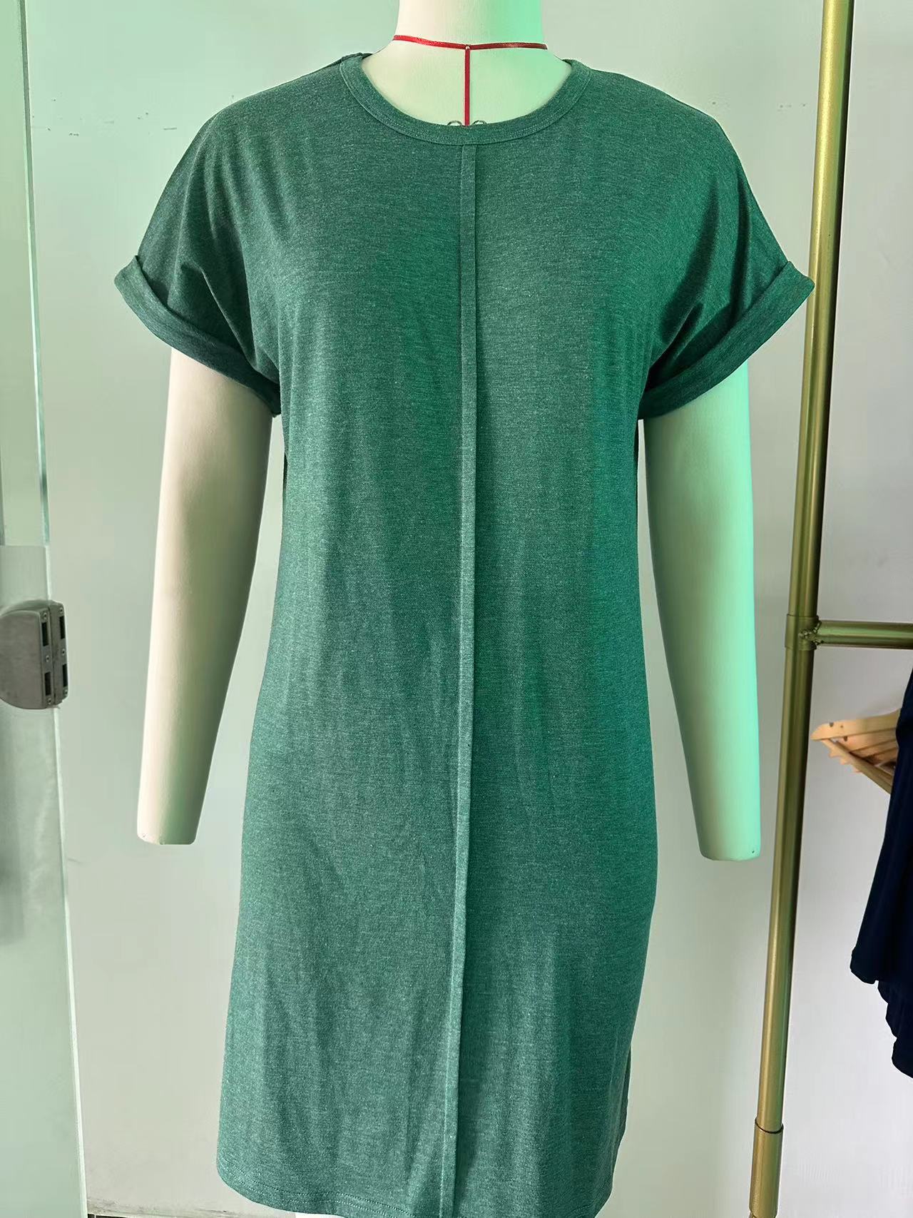 Casual Summer Short Sleeves Mini Dresses