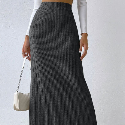 Sexy High Waist Knitted Long Skirts