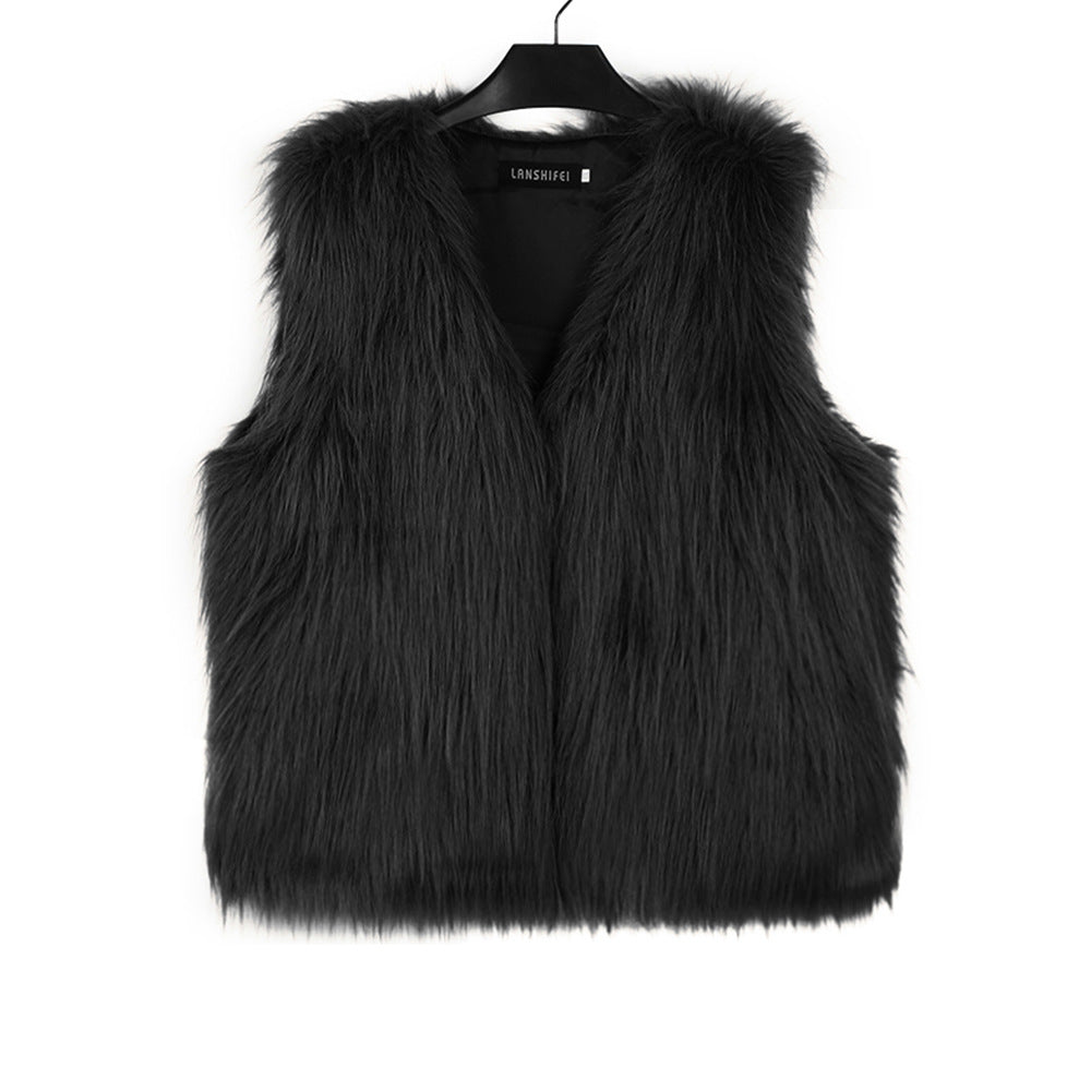Women's Short Faux Fur Vest