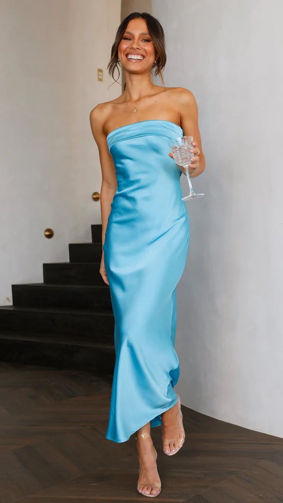 Elegant Satin Bandage Backless Tube Dress with Floral Print