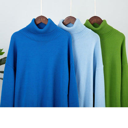 Classical High Neck Knitted Pullover Sweaters