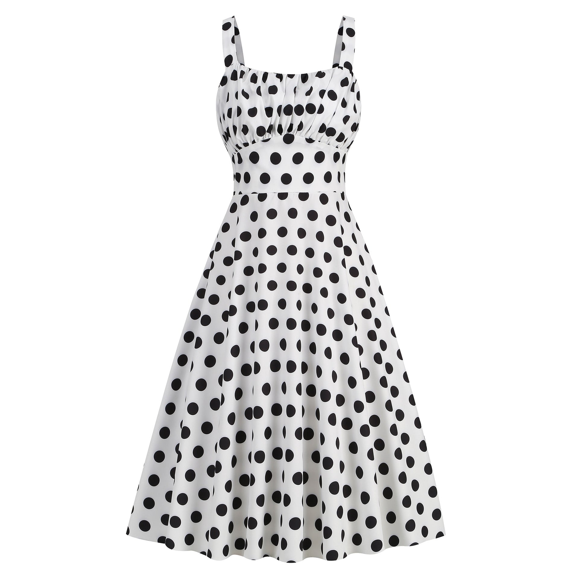 Summer Floral Sundress for Women - Slim Fit Strappy Dress with Cute Print