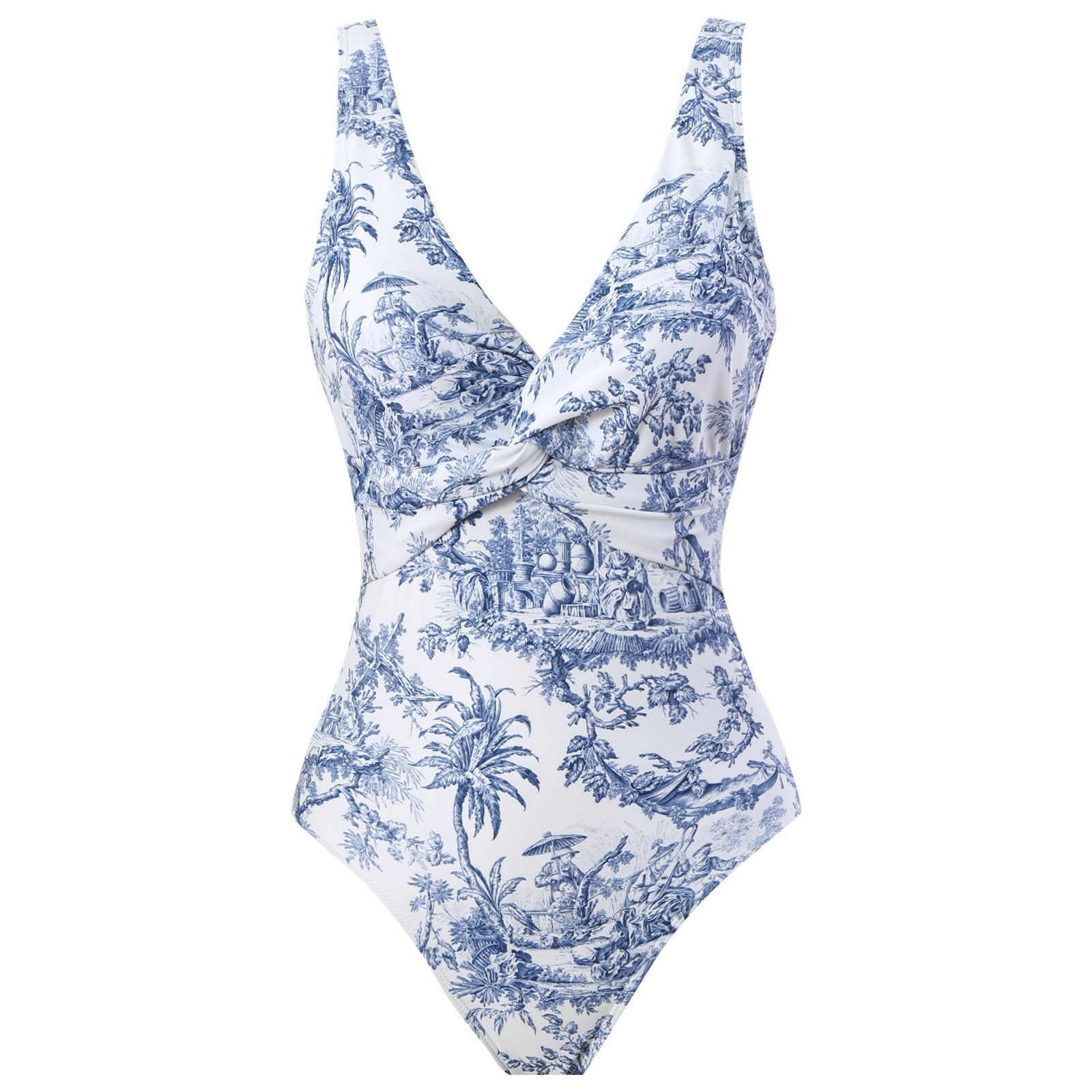 Fashionable Printed Romper with Sun Protection Sheer Cover-Up and Beach Vacation Outfit