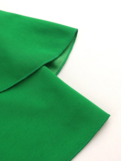 Elegant Dress Elegant Ruffled Summer Short Sleeves Dresses-Dresses-Free Shipping at meselling99