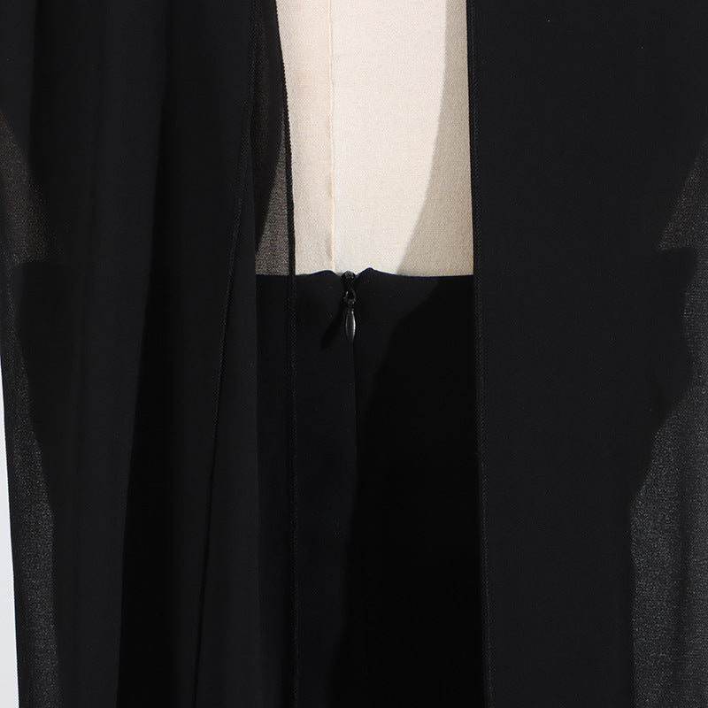 Designed Elegant Strapless Black Evening Dresses