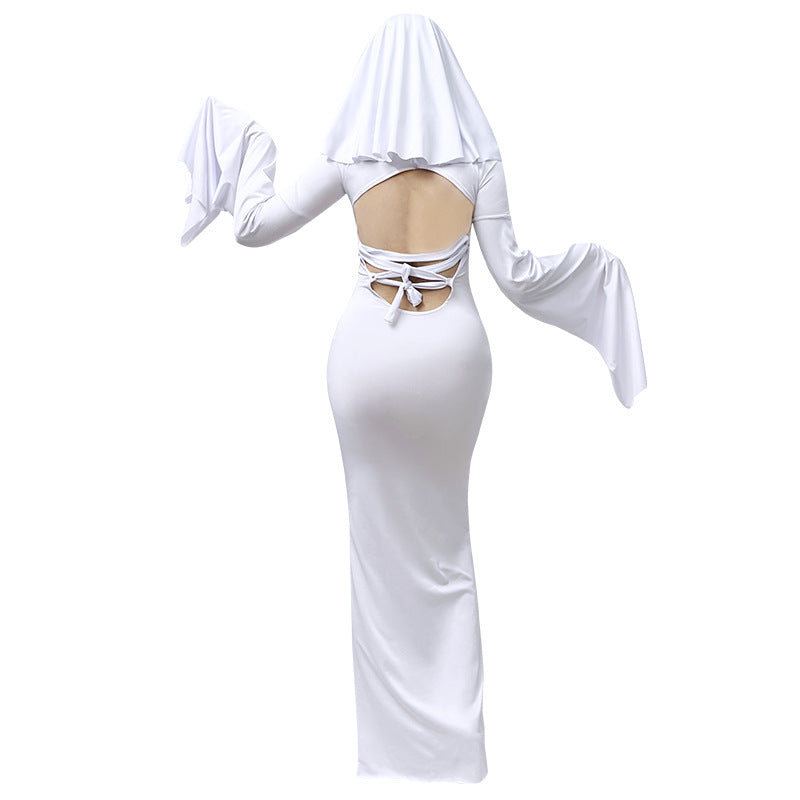 Halloween Cute Ghost Lolita Dress - Kawaii Cosplay Costume for Women