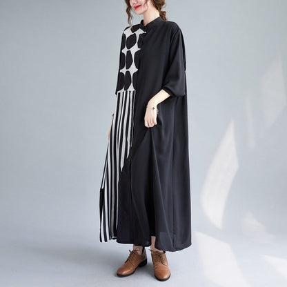 Black Plus Sizes Women Shirts Long Dresses-Dresses-Black-One Size-Free Shipping at meselling99