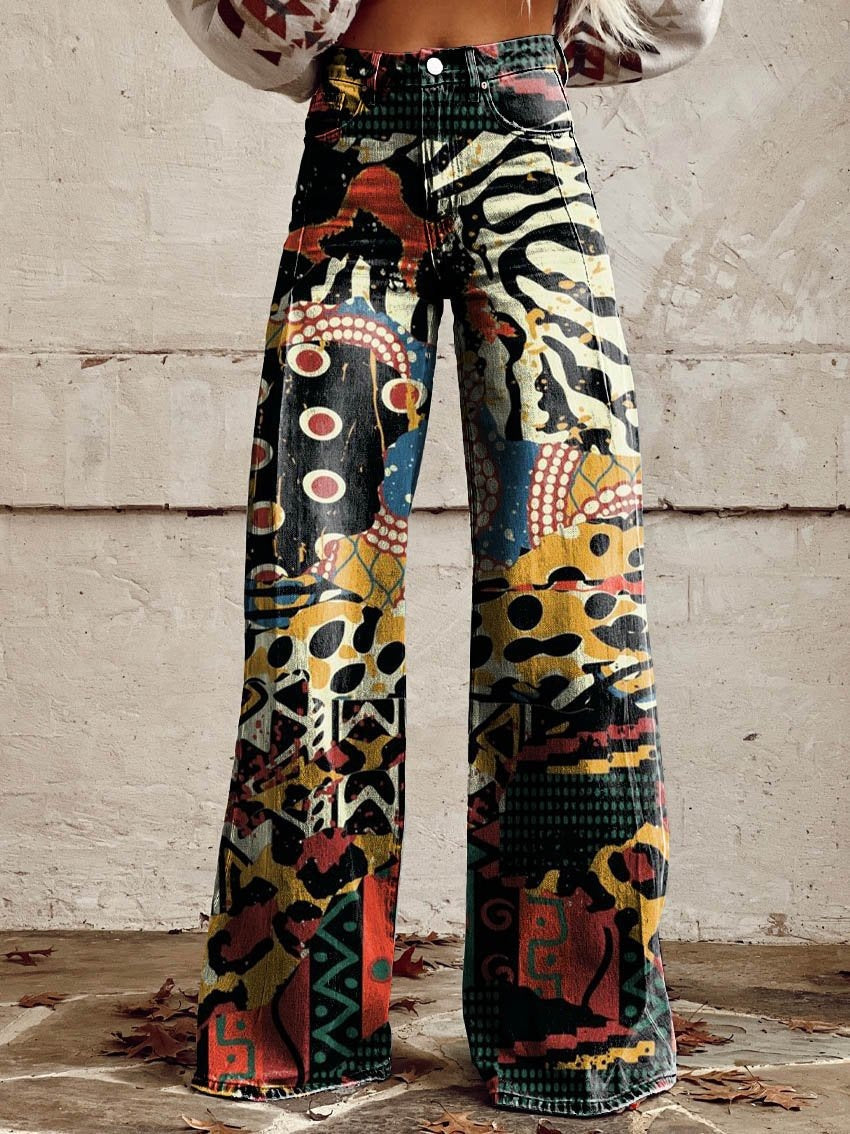 Plus Size Women's Flared Jeans