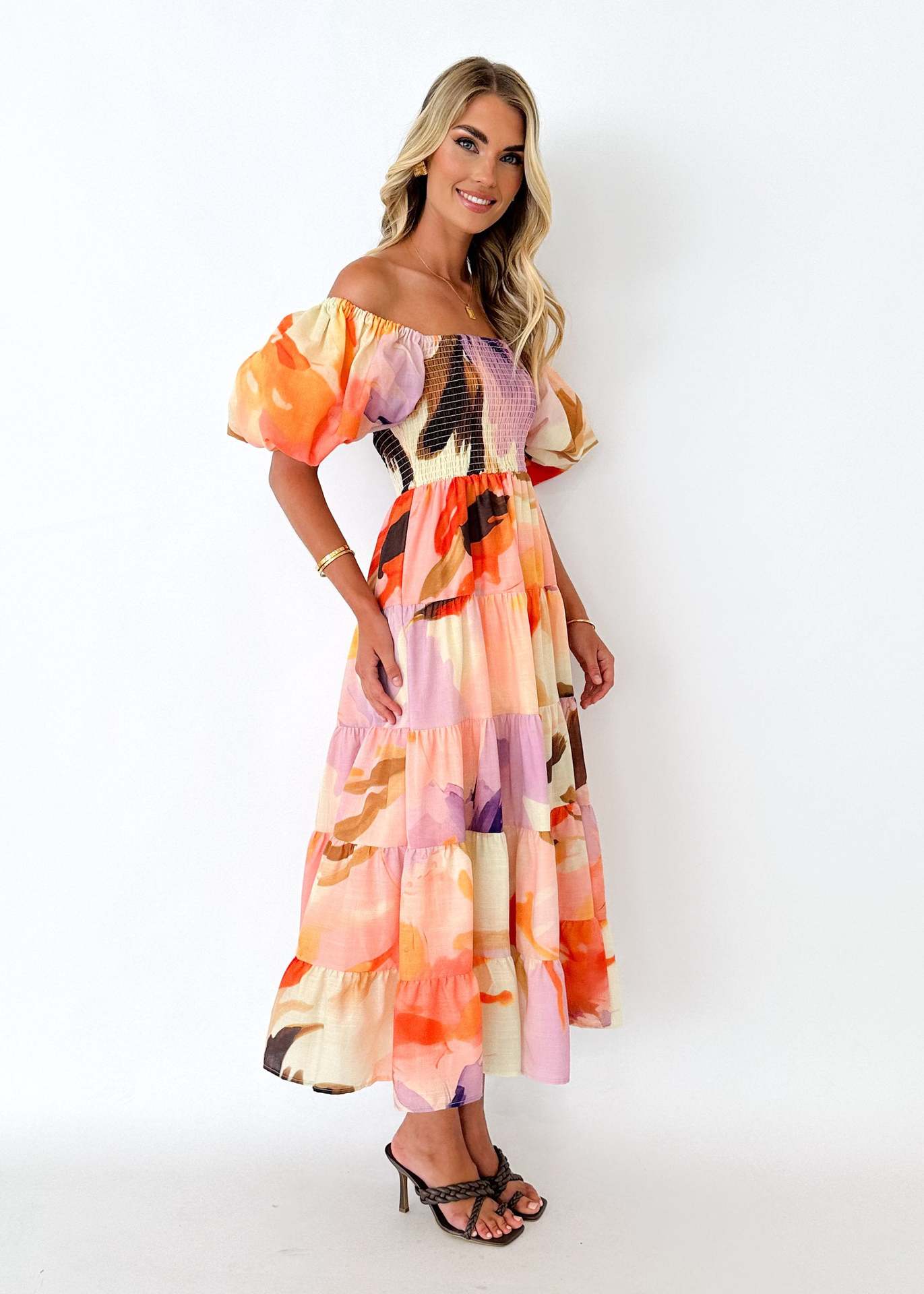 Women's Summer Bubble Sleeve Dress