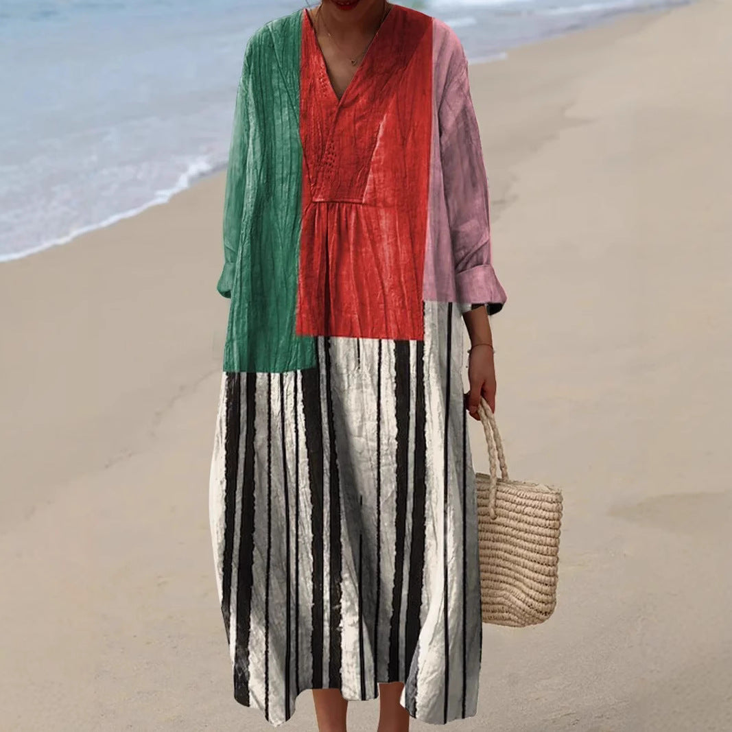 Women's Long Sleeve Shirt Dress
