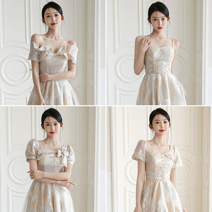 Fashion Champagne Bridesmaid Dresses