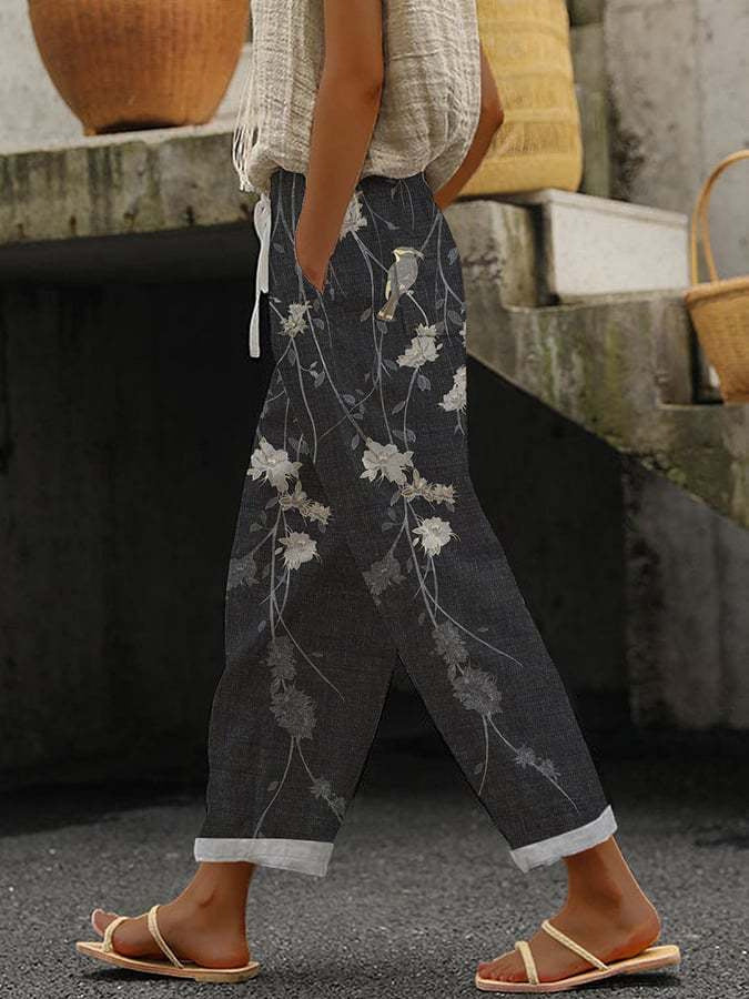 Casual Women Drawstring Elastic Waist Pants