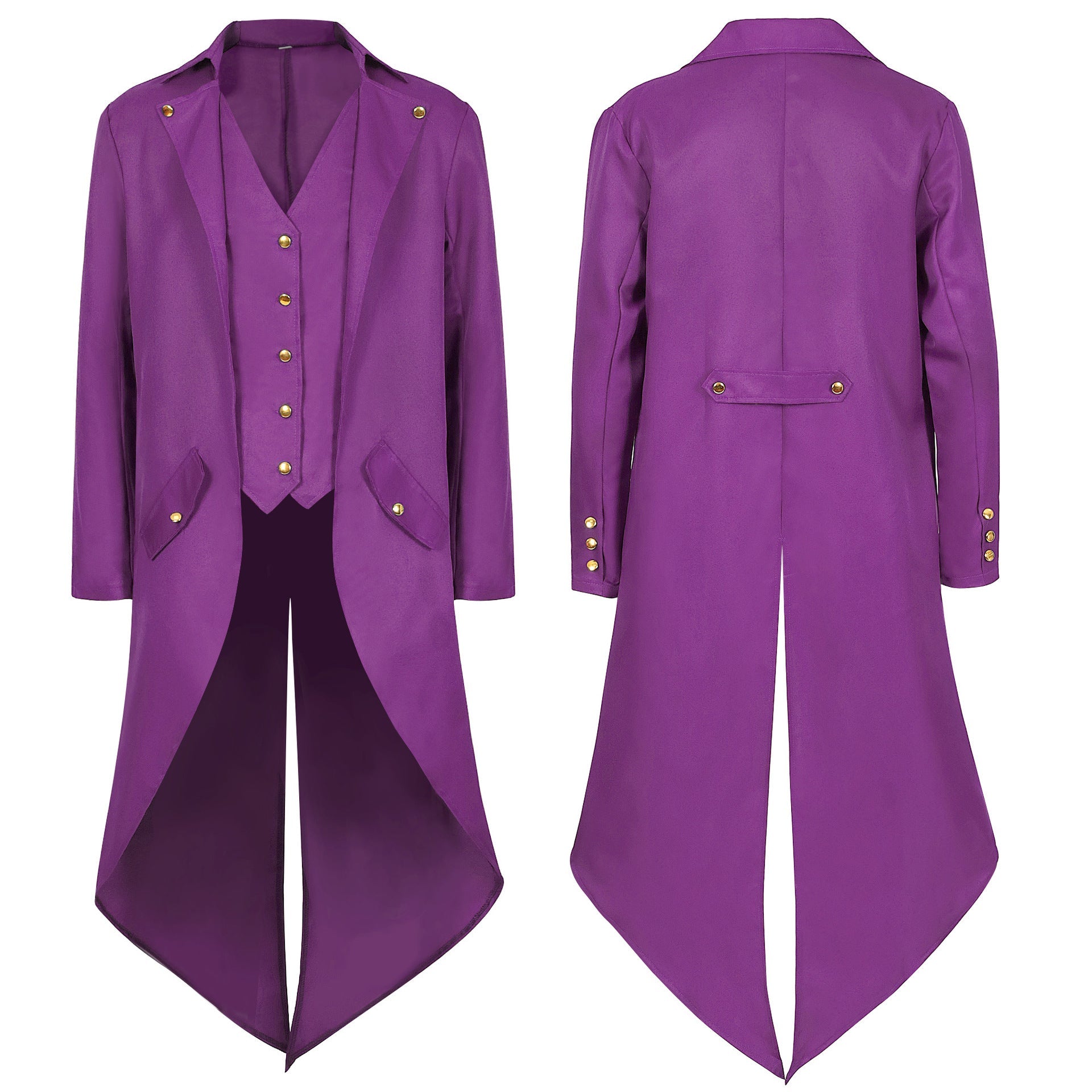 Men's Medieval Vintage Ball Tailcoat Coat
