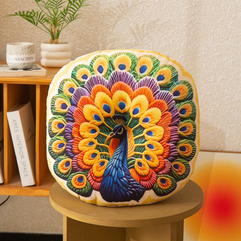 Round Ethnic Style Cushion
