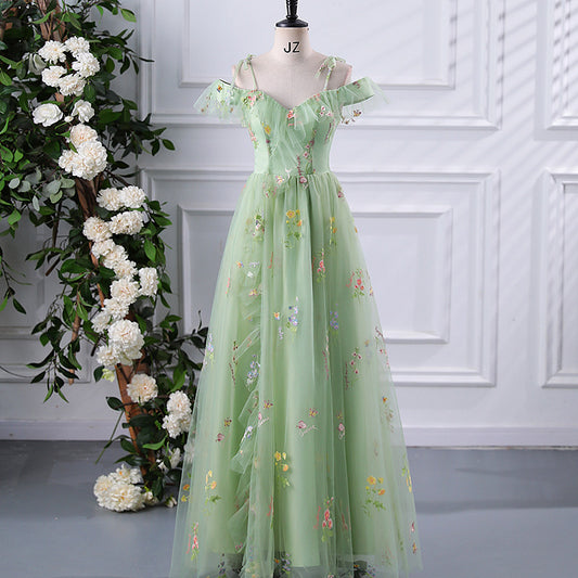 Fairly Off The Shoulder Tulle Bridesmaid Dresses