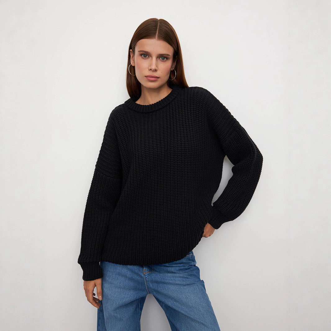 Lantern Sleeve Pullover Sweater