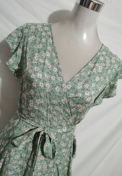 Bohemian V Neck Summer Vacation Long Dresses
