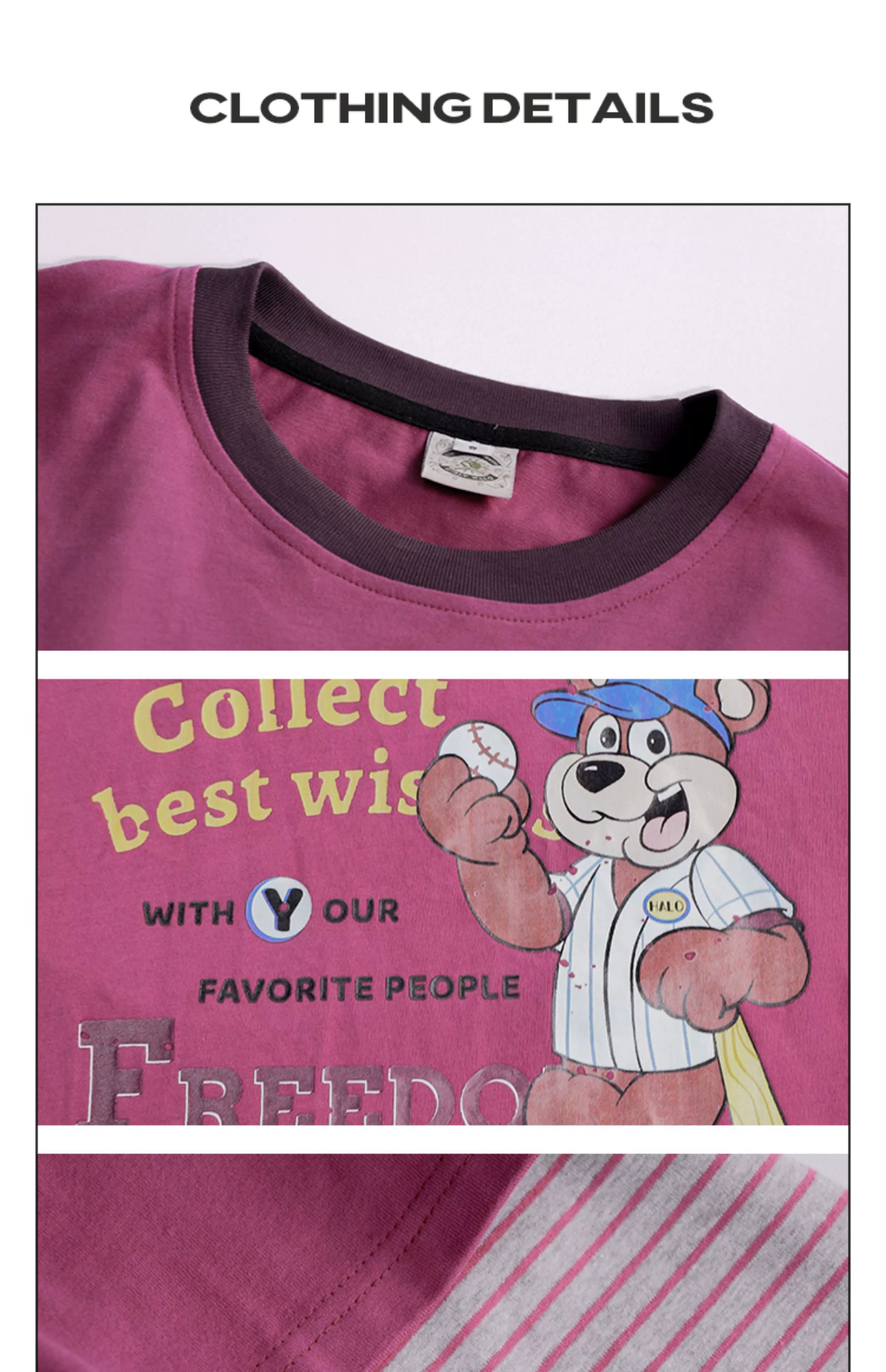 Girlyhalo Retro Two-Tone Long Sleeve T-Shirt for Women-Purple-S-Free Shipping Leatheretro