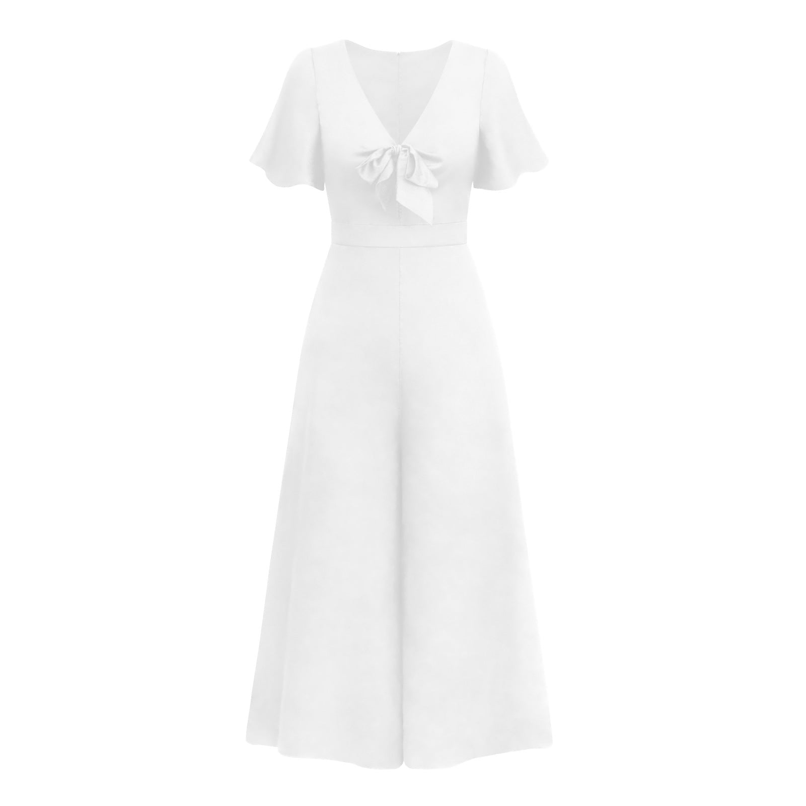 Sexy Ruffled Sleeves Bandage Women Jumpsuits