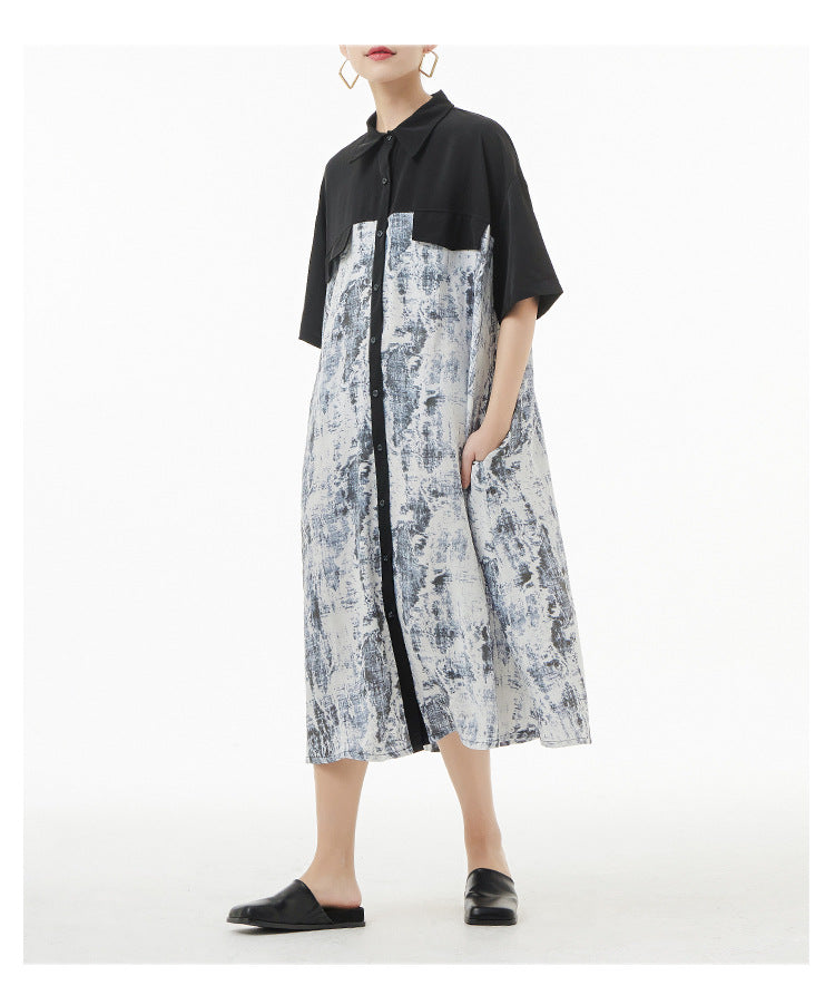 Summer Plus Sizes Long Shirts Dresses-Dresses-Free Shipping at meselling99