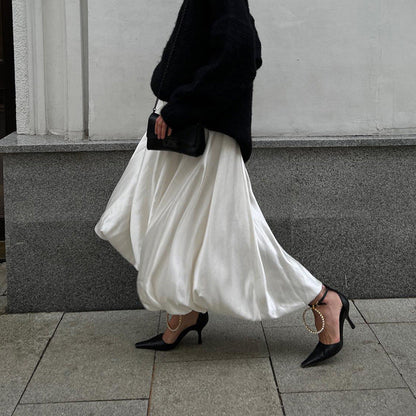 Women's High Waist Balloon Skirt