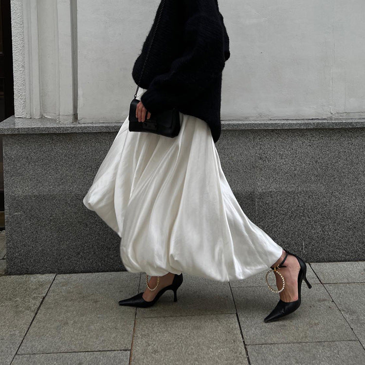 Women's High Waist Balloon Skirt