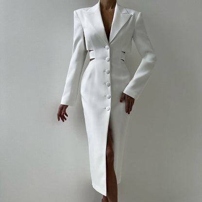 Women's Cutout Blazer Office Dress