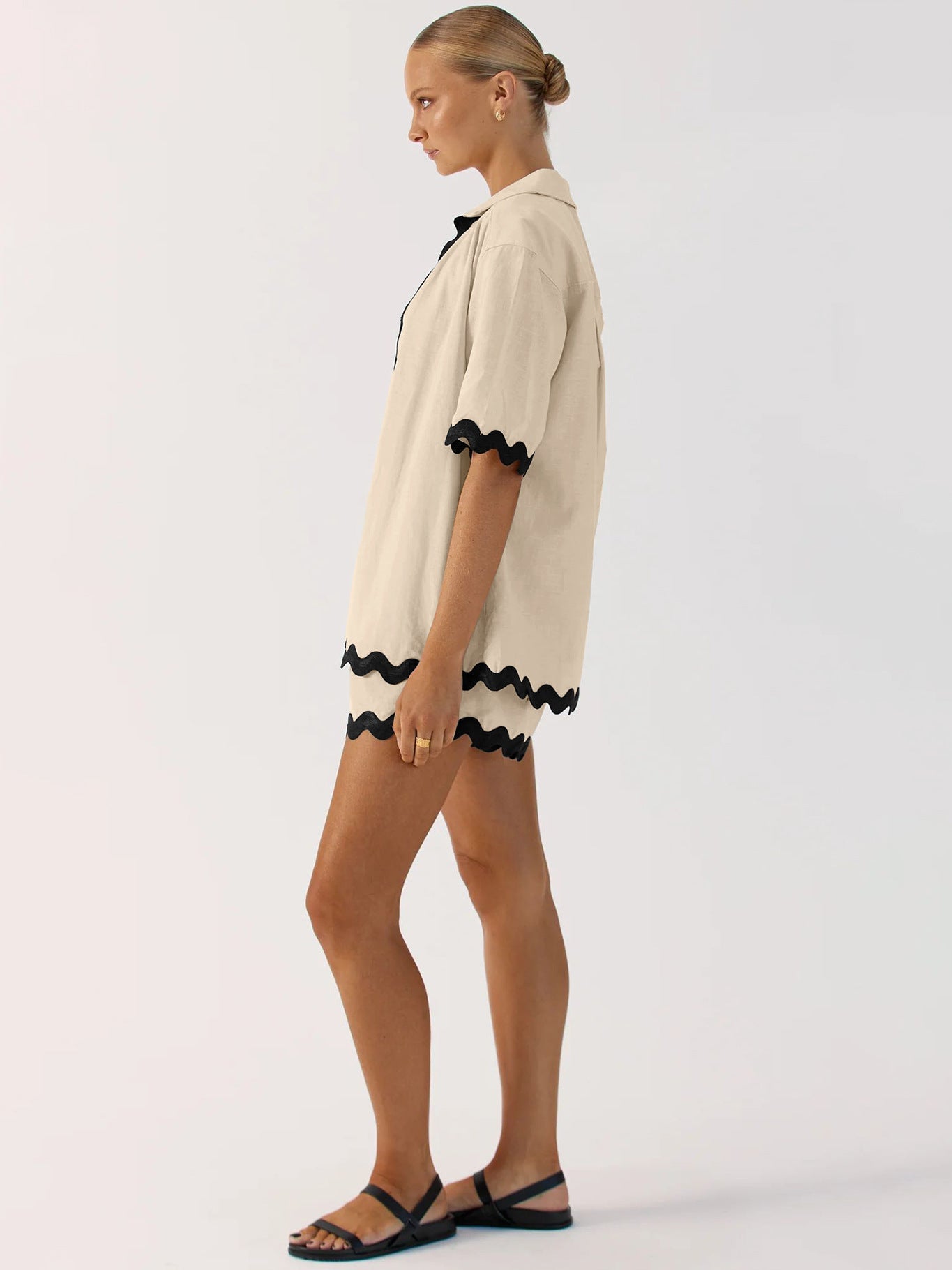 Casual Fashion Summer Two Pieces Short Suits