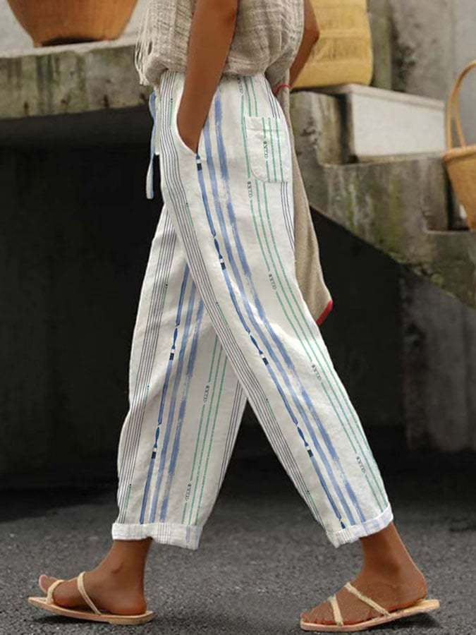 Casual Women Drawstring Elastic Waist Pants