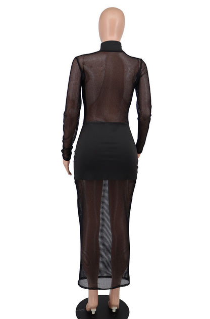Sexy See Though Long Dresses-Dresses-Free Shipping at meselling99