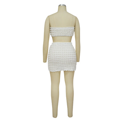 Sexy Strapless Tops and Sheath Skirts Suits