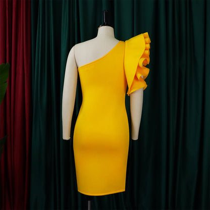 Summer One Shoulder Sexy Party Dresses for Women-Dresses-Free Shipping at meselling99