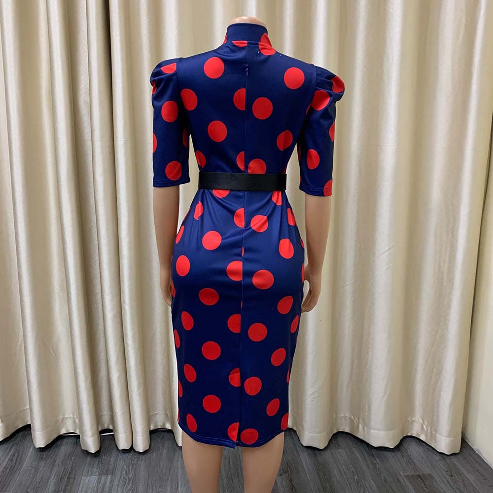 Sexy Bow Dot Office Lady Sheath Dresses-Dresses-Free Shipping at meselling99
