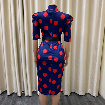 Sexy Bow Dot Office Lady Sheath Dresses-Dresses-Free Shipping at meselling99