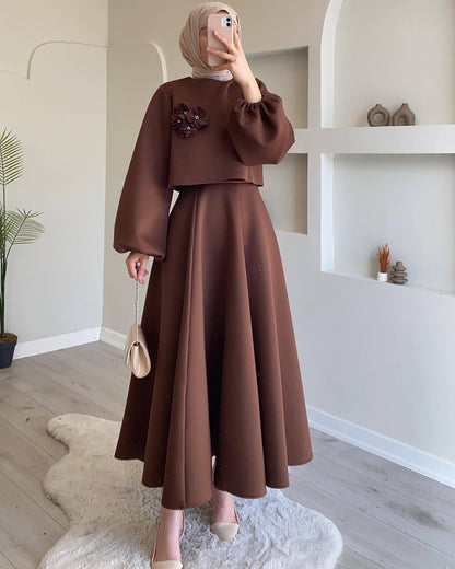 Middle East Women Two Pieces Dresses Sets