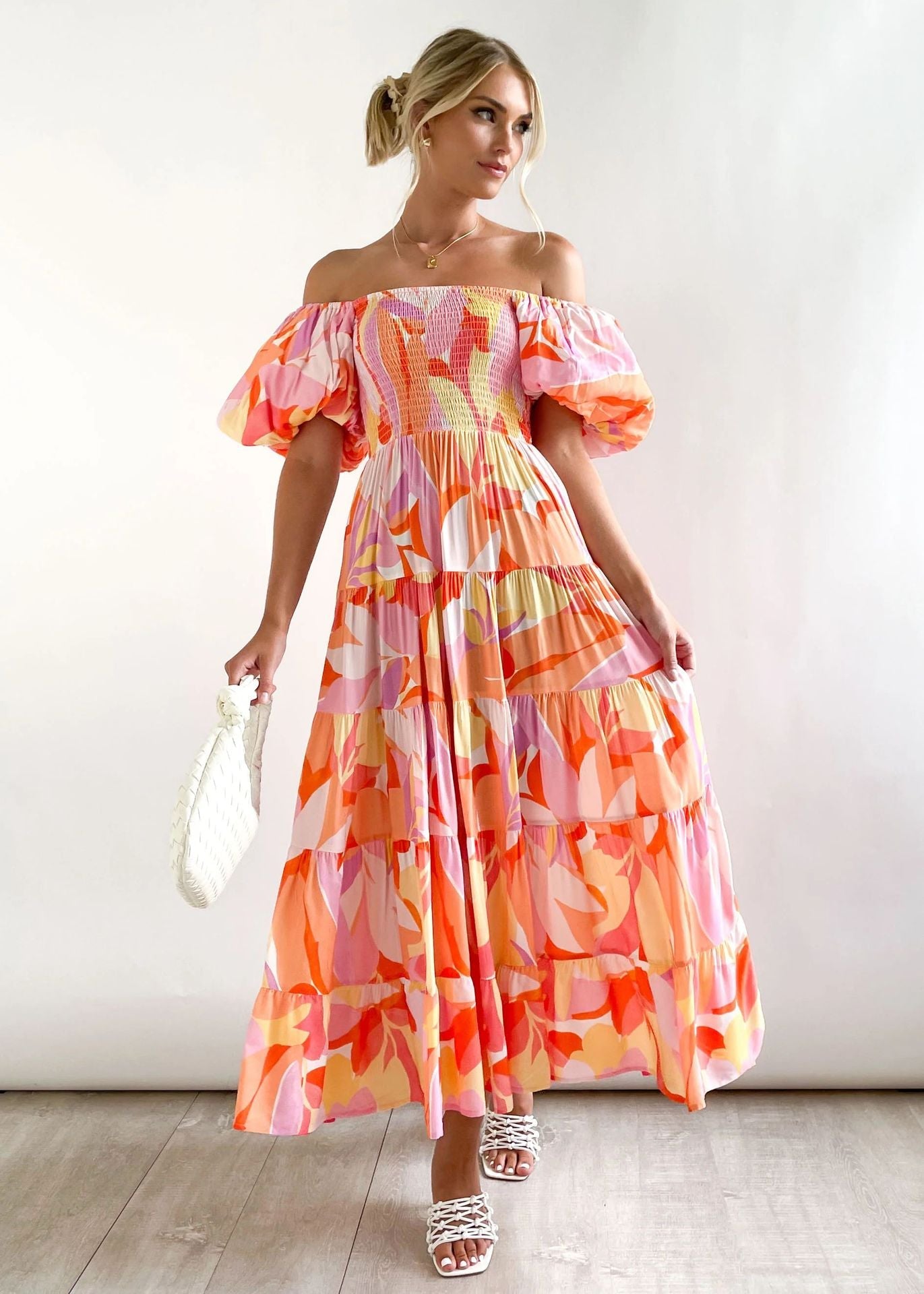 Women's Summer Bubble Sleeve Dress