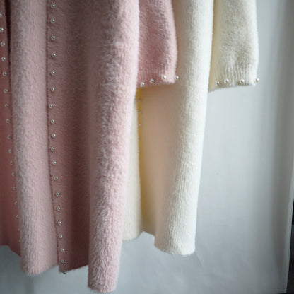 Leisure Mink Wool Winter Long Overcoat for Women
