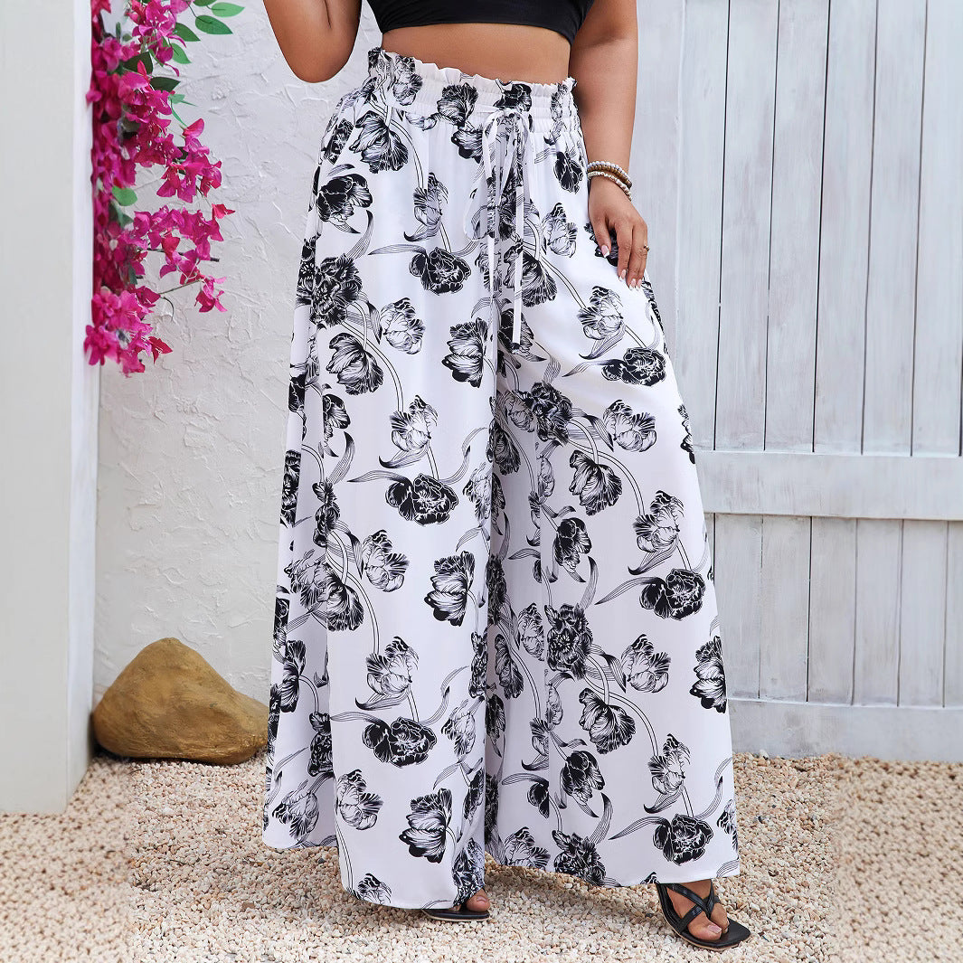 Women's High-Waisted Solid Color Casual Pants
