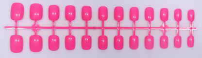 Simple Light Round Short Press on Nails