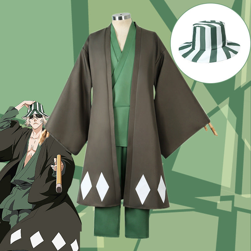 Bleach Urahara Kisuke- Anime Cosplay Costume Fisherman Cap