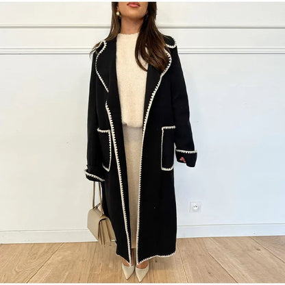 Fashion Winter Long Sleeves Woolen Coats
