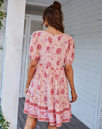 Casual Bohemian Summer Short Dresses