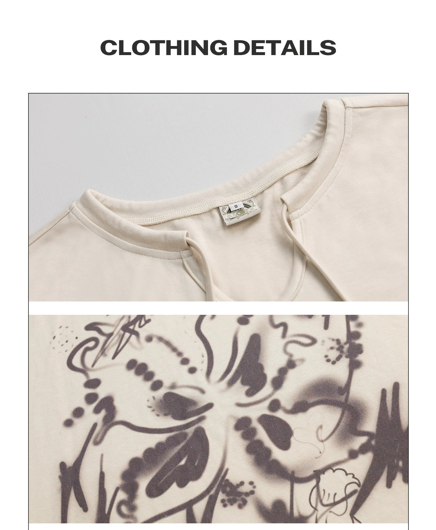 Girlyhalo Retro Print Long Sleeve T-Shirt
