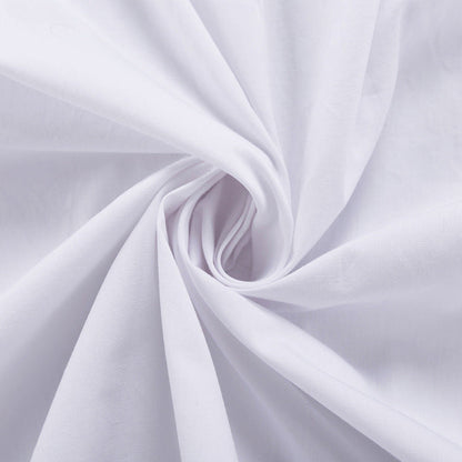 Oversized Fall White Button-Down Cotton Shirt for Women