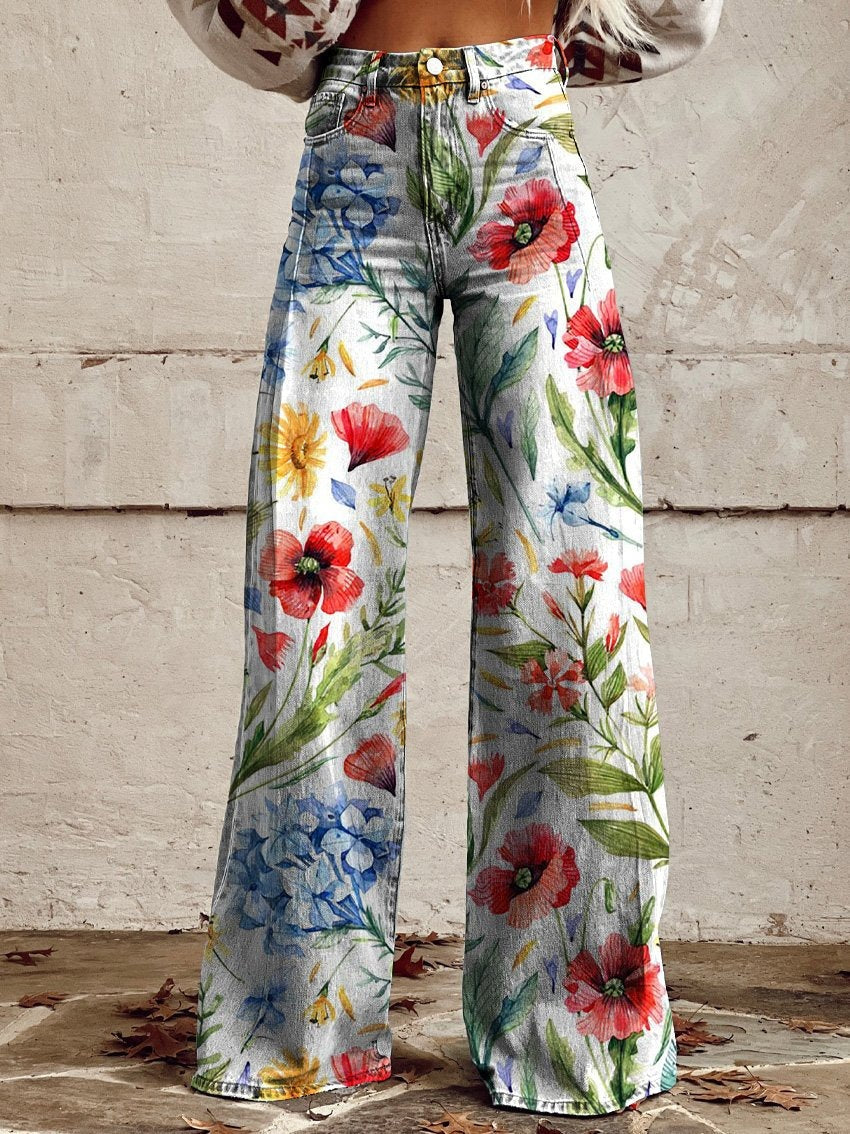 Plus Size Women's Flared Jeans